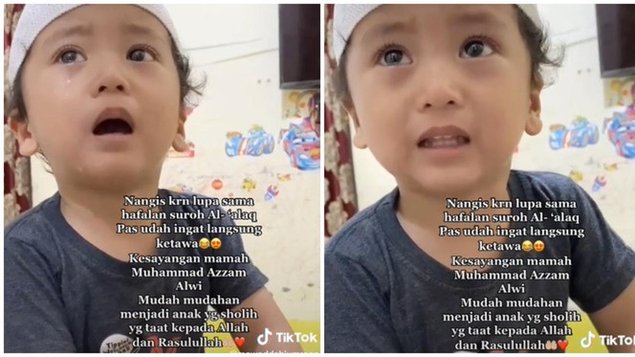 Viral Anak Kecil Ini Menangis Karena Lupa Hafalan Al-Quran, Menyentuh Hati