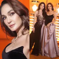 Luna Maya kembali mencuri perhatian dalam acara eksklusif Bvlgari Jewelry yang diadakan di Bangkok, Thailand. [@lunamaya].