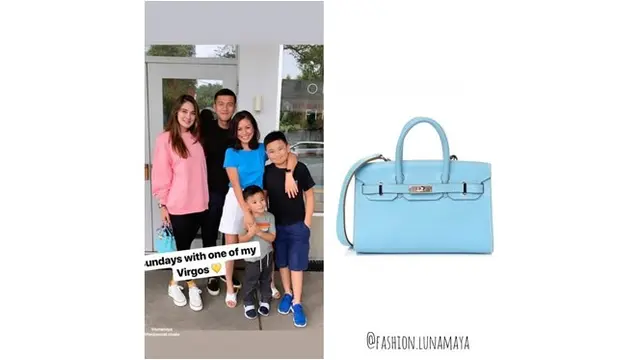 Warna yang tidak mencolok, tas milik Luna Maya ini  harganya sekitar Rp 366 juta.