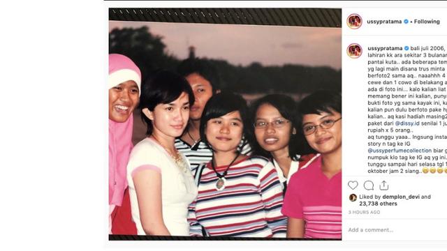 Ussy Sulistiawaty (Foto: Instagram/@ussypratama)