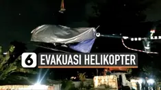 Bangkai helikopter yang jatuh di danau Buperta Cibubur dievakuasi Sabtu (29/5) dini hari. Bagaimana kondisinya?