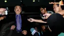 Lebih kurang dua jam Gayus Lumbuun beserta Hakim Agung lainnya berada di dalam gedung  KPK Jakarta selama 2 jam (Liputan6.com/Helmi Fithriansyah) 