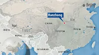 Kumpulan sinkhole ditemukan di China. (Daily Mail)
