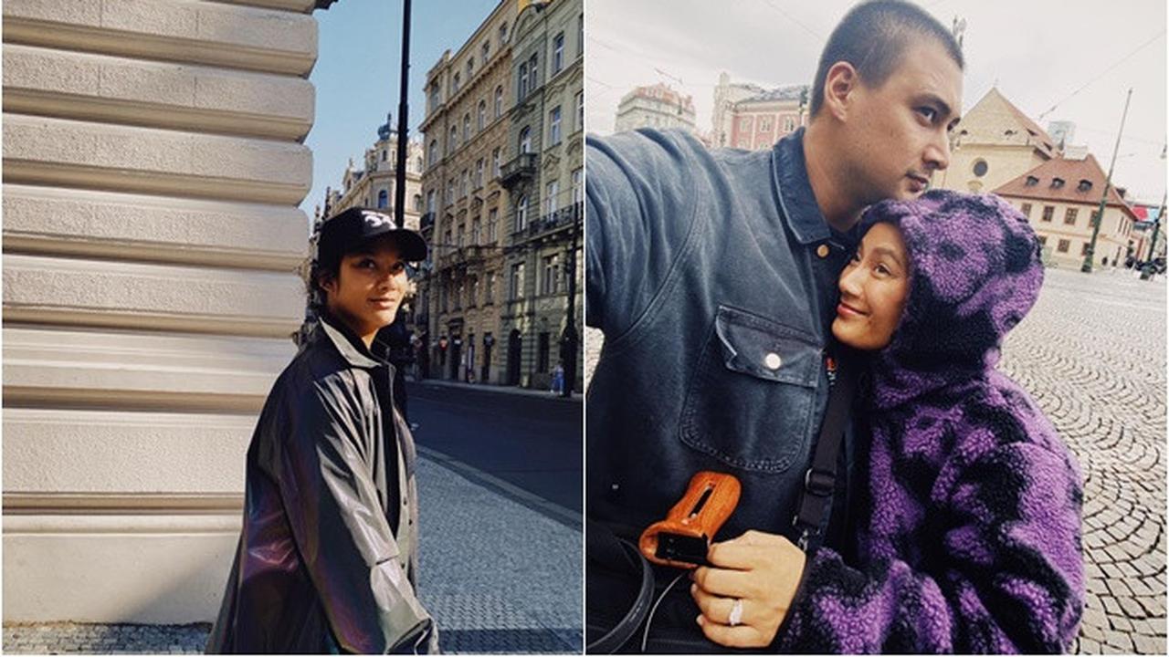 7 Potret Keseruan Tara Basro Pulang Kampung ke Praha, Kunjungi Rumah Mertua