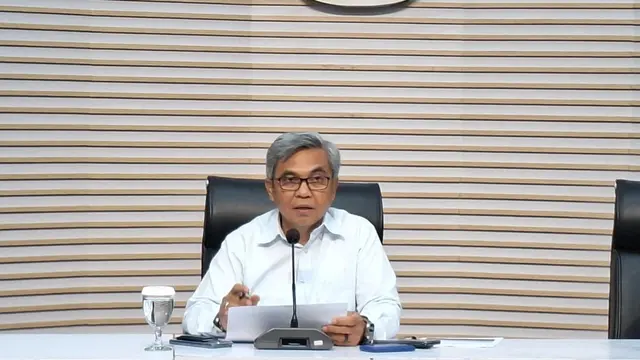 Ketua KPK Setyo Budianto saat konferensi pers, di Gedung KPK, Kamis (4/6/2026). (Liputan6.com/Rifqy)