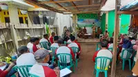 Kegiatan Sekolah Lapangan (SL) proyek IPDMIP Kementan di Daerah Irigasi (DI) La Nangga, Desa Tembalae, Kecamatan Pajo, Kabupaten Dompu, Nusa Tenggara Barat, Senin (1/2/2021). (Ist)