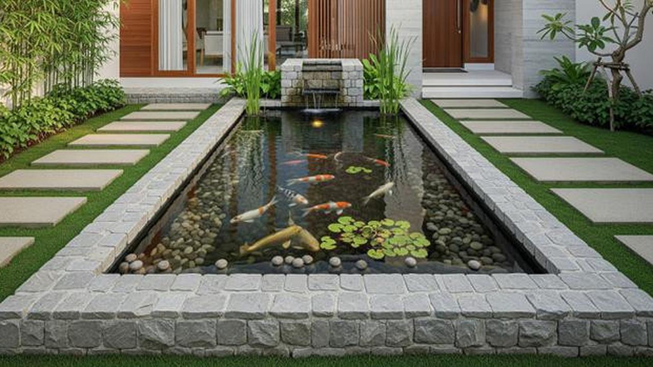 7 Model Kolam Ikan Depan Rumah Minimalis yang Menambah Kesan Asri, Estetis dan Menenangkan