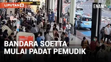 H-10 ARUS MUDIK BANDARA SOEKARNO HATTA MULAI TERLIHAT PADAT