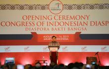 Tabuh beduk, Jusuf Kalla resmi buka Kongres Diaspora Indonesia
