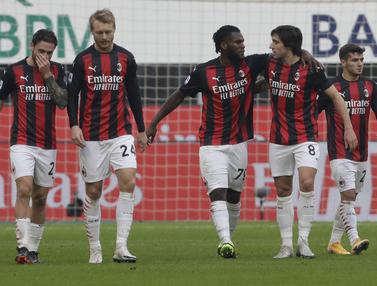 FOTO: Gol Kessie dan Romagnoli Antar AC Milan Bungkam Fiorentina - Bola Liputan6.com