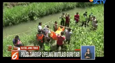 Polda Jawa Timur berhasil temukan potongan kepala seorang guru tari korban mutilasi dalam koper beserta dua pelaku.