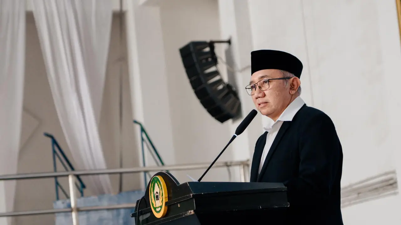 Pimpinan Pesantren Darunnajah KH Sofwan Manaf mengapresiasi dan berterimakasih kepada para alumni yang telah hadir. (Istimewa)