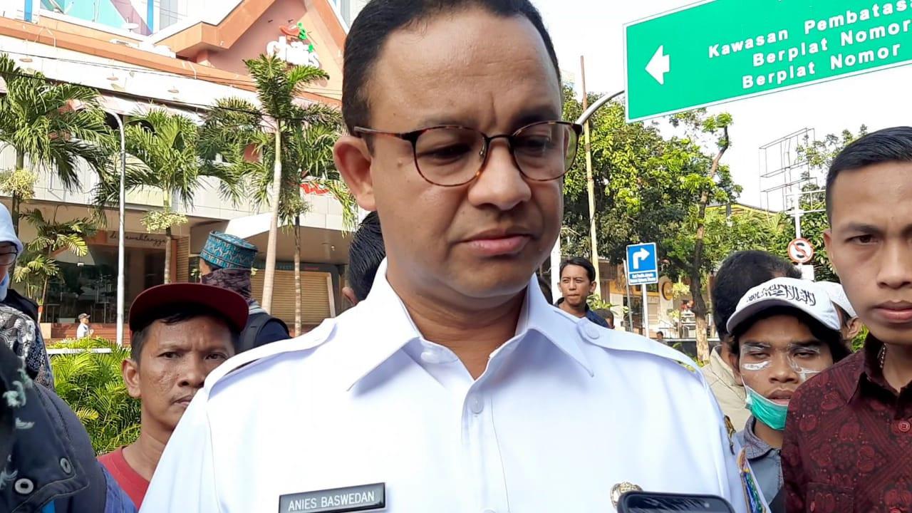 Gubernur DKI Jakarta pantau lokasi demonstrasi di Jalan MH Thamrin