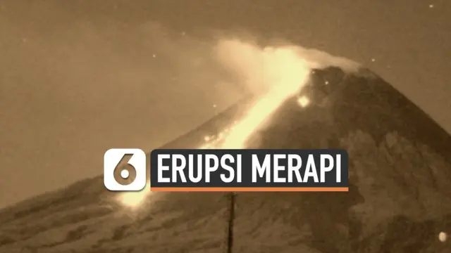 Gunung Merapi terus muntahkan materi lava pijar. Selasa (20/4) malam, jarak maksimal luncuran lava pijar terpantau CCTV sejauh 1,8 Km.