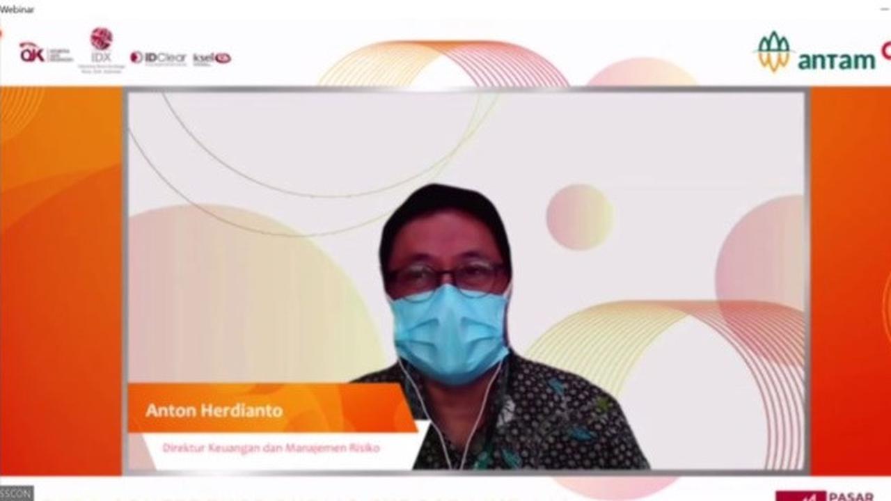 Paparan publik PT Aneka Tambang Tbk (ANTM), Kamis (9/9/2021)  (tangkapan layar)