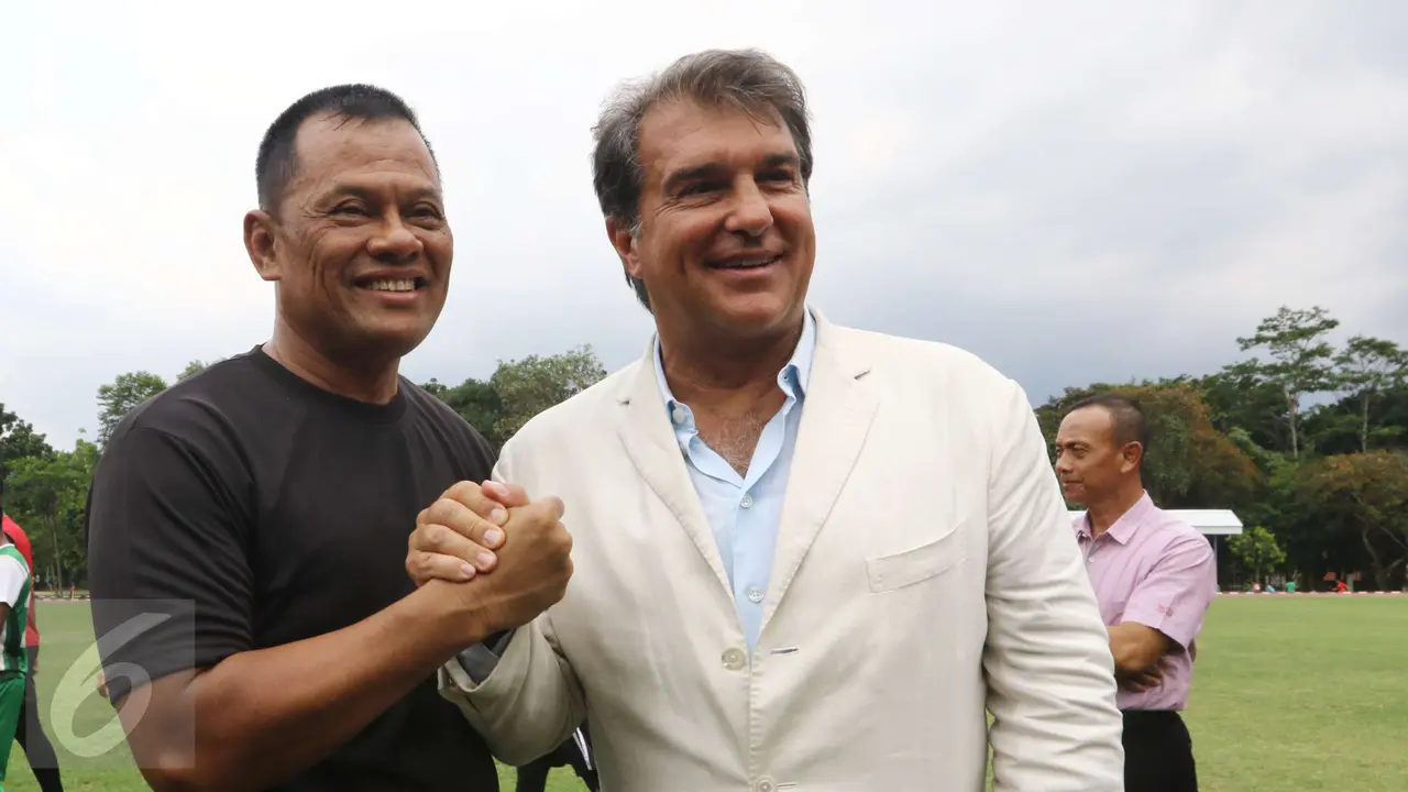HUT Kopassus, Mantan Presiden Barcelona Joan Laporta Sambangi PS TNI