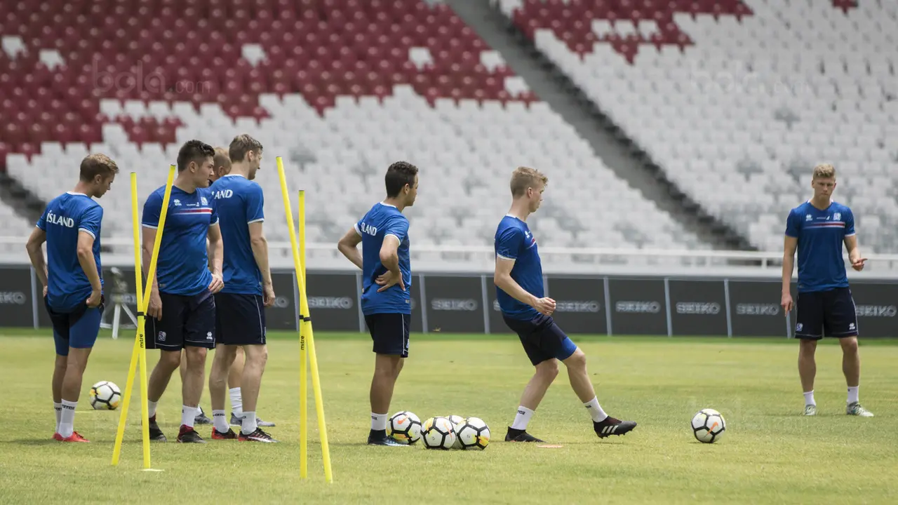 Latihan Timnas Islandia