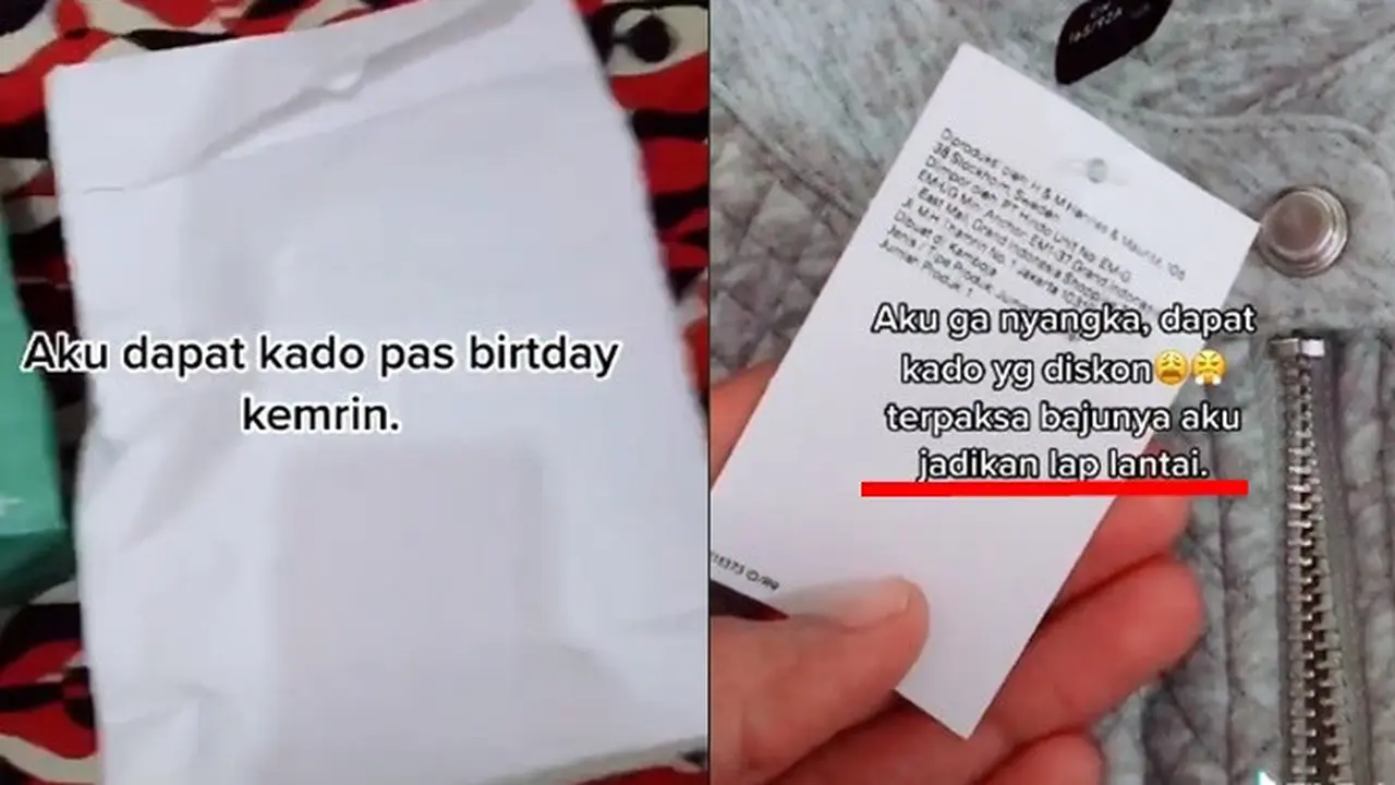 Kesal Dapat Kado Diskonan, Cowok Ini Pakai Untuk Keset