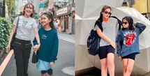 Ibu dan anak ini menarik perhatian netizen karena gayanya yang kece abis. [@ayutingting92]