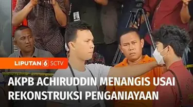 Rekonstruksi kasus penganiayaan dengan tersangka Aditya Hasibuan dan AKBP Achiruddin, berakhir pada Senin (8/5) petang. Setidaknya ada 27 adegan yang direka ulang pada saat rekonstruksi. AKBP Achiruddin berulang kali memeluk anaknya, Aditya Hasibuan ...