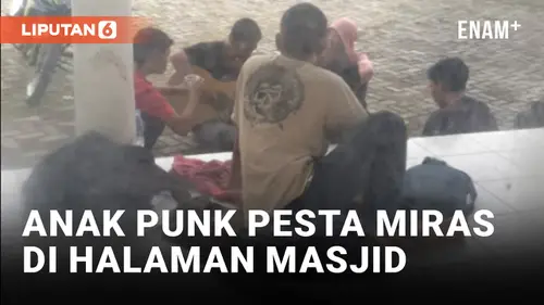 VIDEO: Satpol PP Ciduk Anak-anak Punk yang Gelar Pesta Miras di Kompleks Masjid Agung Syuhada