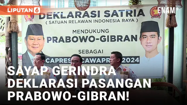 Organisasi Sayap Gerindra Usulkan Prabowo-Gibran untuk Pilpres 2024