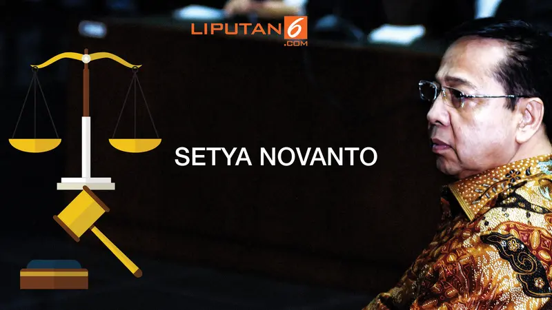 Banner Vonis Setya Novanto