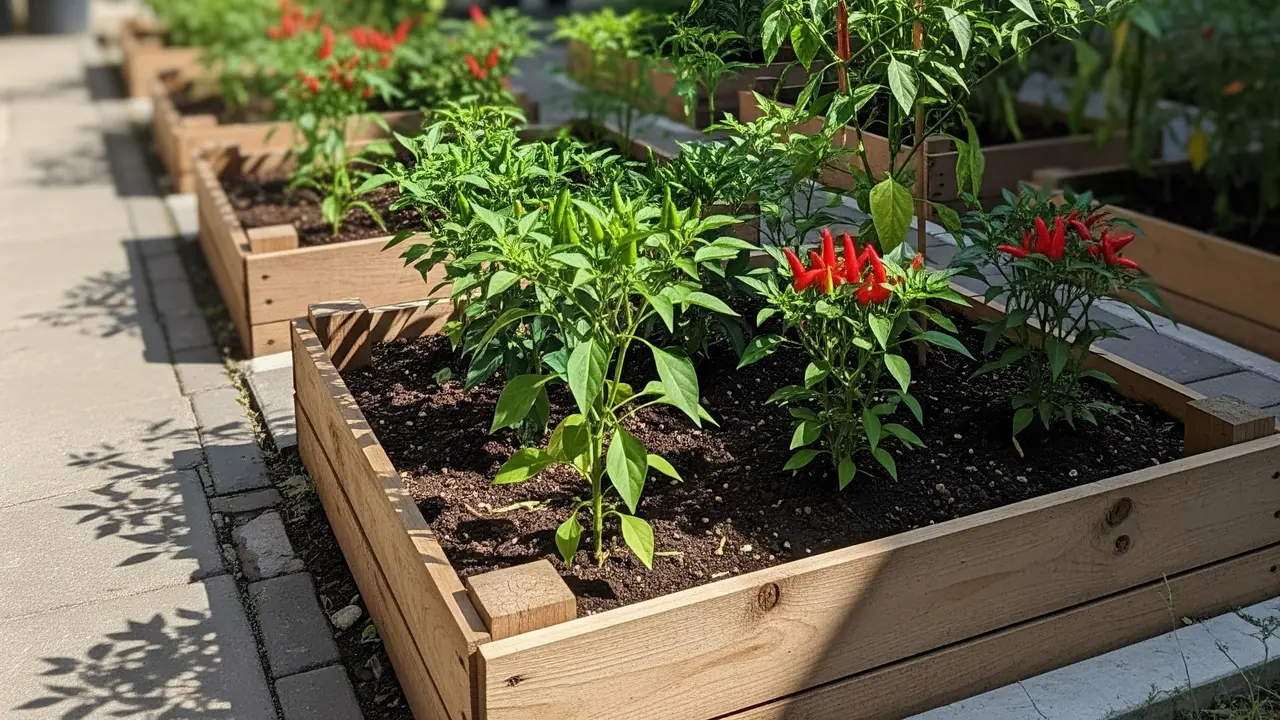 Kebun Cabai Mini di Halaman Sempit Rumah Subsidi (Image by Gemini AI)