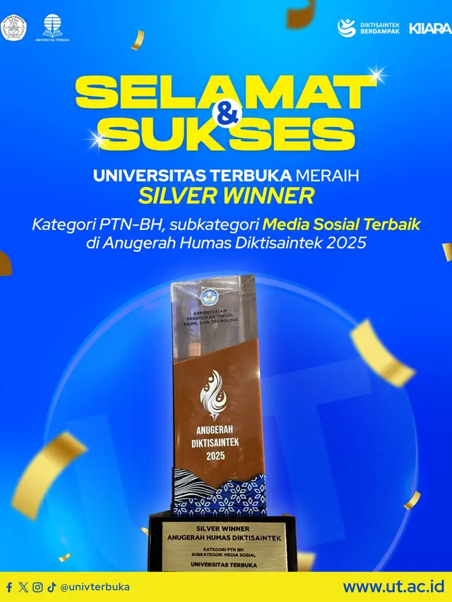 Raih Dua Penghargaan Sekaligus, Universitas Terbuka Buktikan Komitmen pada Keterbukaan dan Integritas
