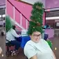 Viral Gaya Rambut Unik Sambut Hari Natal, Bikin Geleng Kepala. (Sumber: TikTok/julia.campos2106)