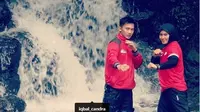 Pasutri atlet Pencak Silat Iqbal Candra Pratama dan Sarah Tria Monita (Instagram @sarahtr_monita)