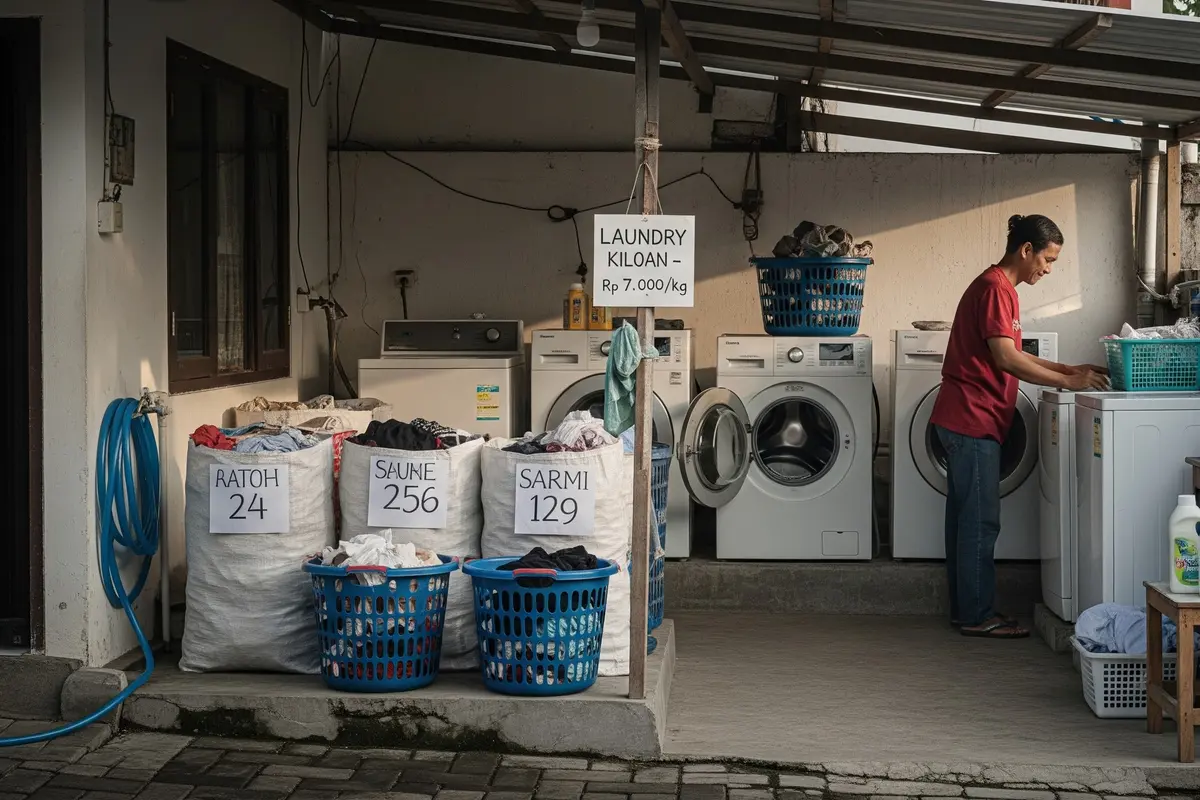 mesin cuci terbaik untuk usaha laundry rumahan