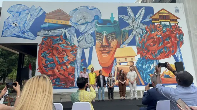 Mural Kolaborasi Seniman RI, Austria, Ukraina Bawa Pesan Krisis Iklim