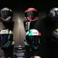 Helm lokal asal Bandung, RSV, baru pertama kali hadir di IMOS 2018 yang digelar di JCC, Senayan, Jakarta. (Herdi Muhardi)