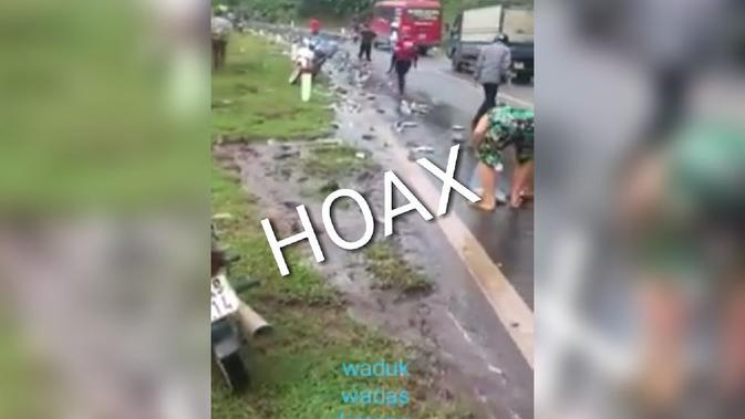 Kepolisian Kebumen memastikan video banjir ikan lele yang beredar di berbagai linimassa adalah hoax. (Foto: Liputan6.com/Polres Kebumen/Muhamad Ridlo)