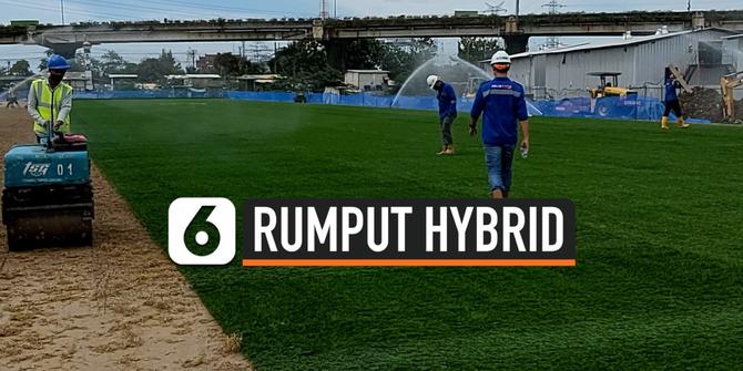 VIDEO: Pemasangan Rumput Hybrid di Jakarta International Stadium