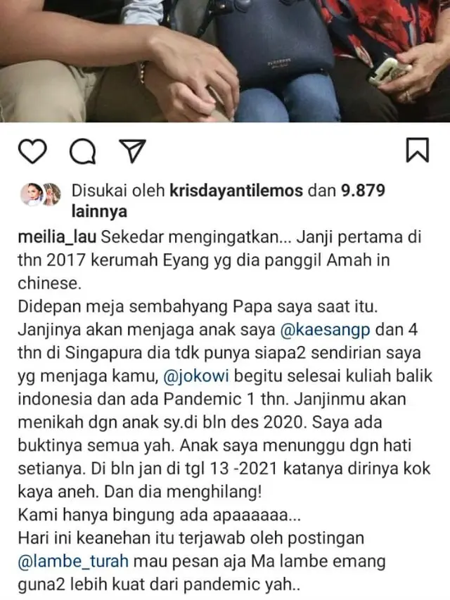 Kaesang dan Keluarga Felicia