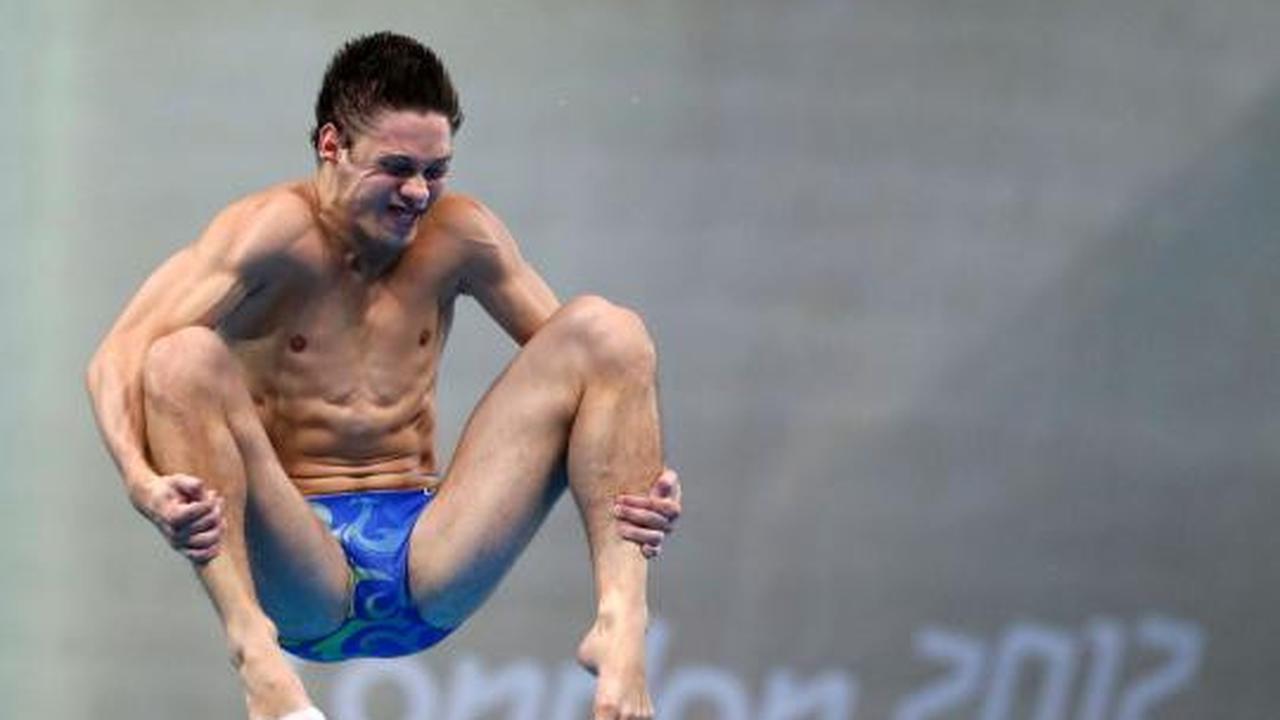 Ekspresi wajah atlet loncat indah Olimpiade 2012