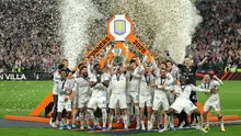 Bagi The Villans, ini merupakan trofi Liga Europa pertama mereka dalam sejarah. (AP Photo)