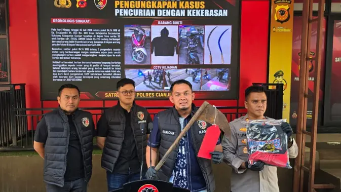 Geng Motor Bercelurit Rampas Motor, 4 Pelaku Diringkus