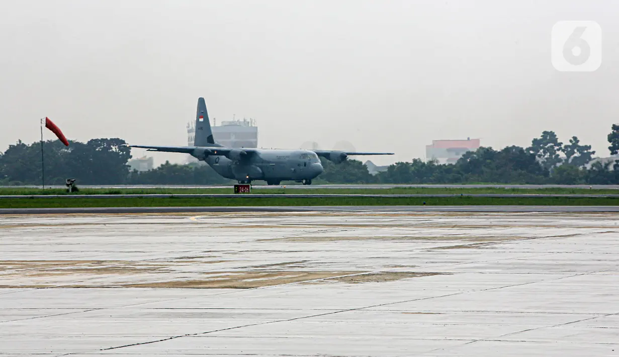 Pesawat C-130J Super Hercules juga memiliki kemampuan membawa beban maksimal hingga hampir 20.000 kilogram. (Liputan6.com/Faizal Fanani)