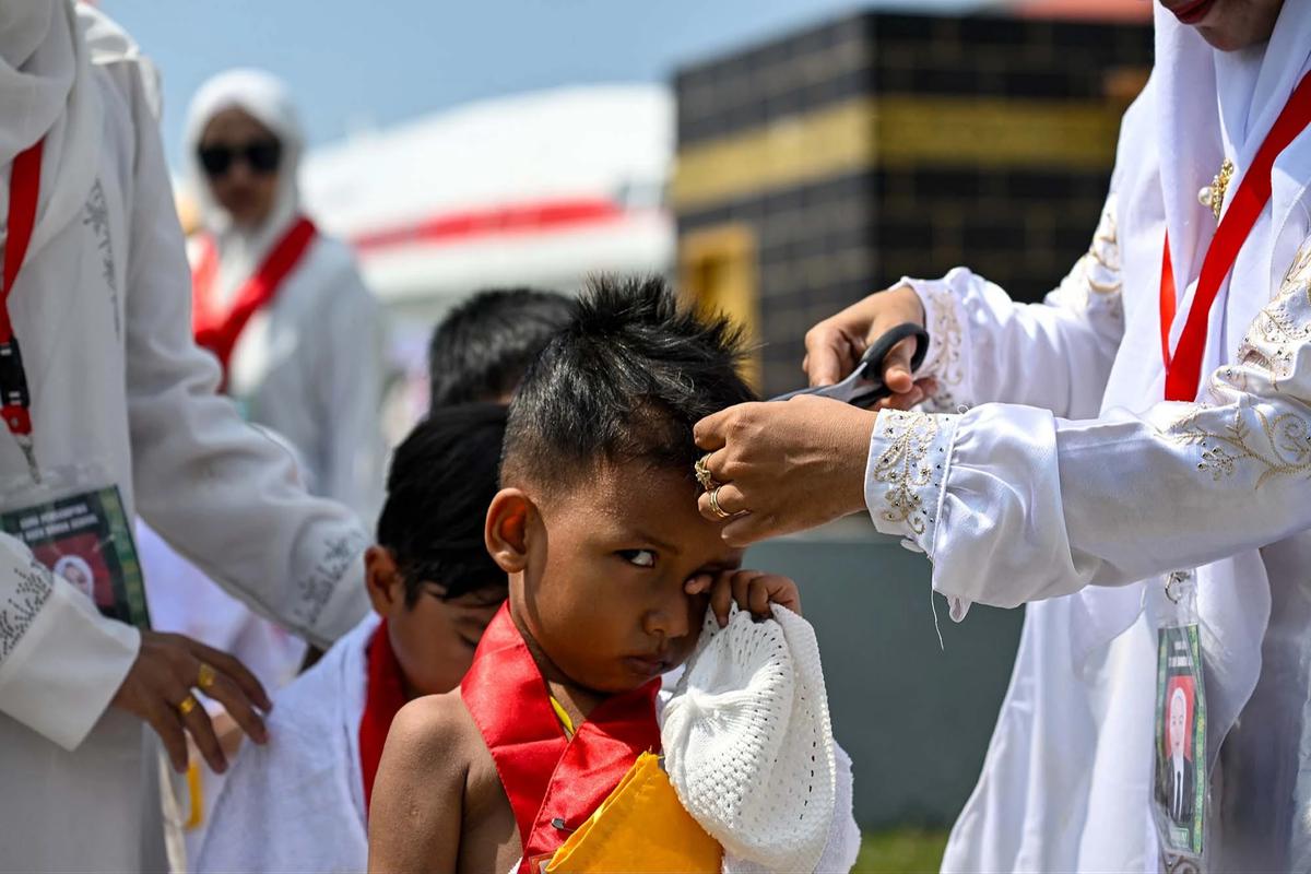 FOTO: Antusias Siswa TK Ikuti Manasik Haji di Banda Aceh