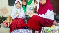 Andi Nisfatil Aira, aktivis cilik lingkungan. Menjadi virus peduli lingkungan di sekolahnya. (foto: Liputan6.com /ahmad Yusran)