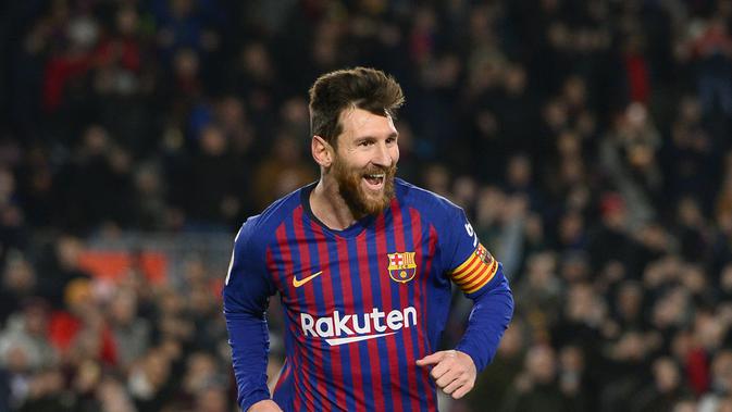 2. Lionel Messi – Sang Ayah, Jorge Messi adalah orang yang berpengaruh bertahannya Messi di Barcelona. Karena sang ayah pula Messi mendapatkan banyak gelar di ajang bergengsi. (AFP/Josep Lago)