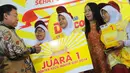SDN 3 Sedayu Yogyakarta keluar sebagai juara pertama kompetisi Dokter Kecil-Mahir Gizi, Jakarta, Jumat (20/3/2015). (Liputan6.com/Herman Zakharia)