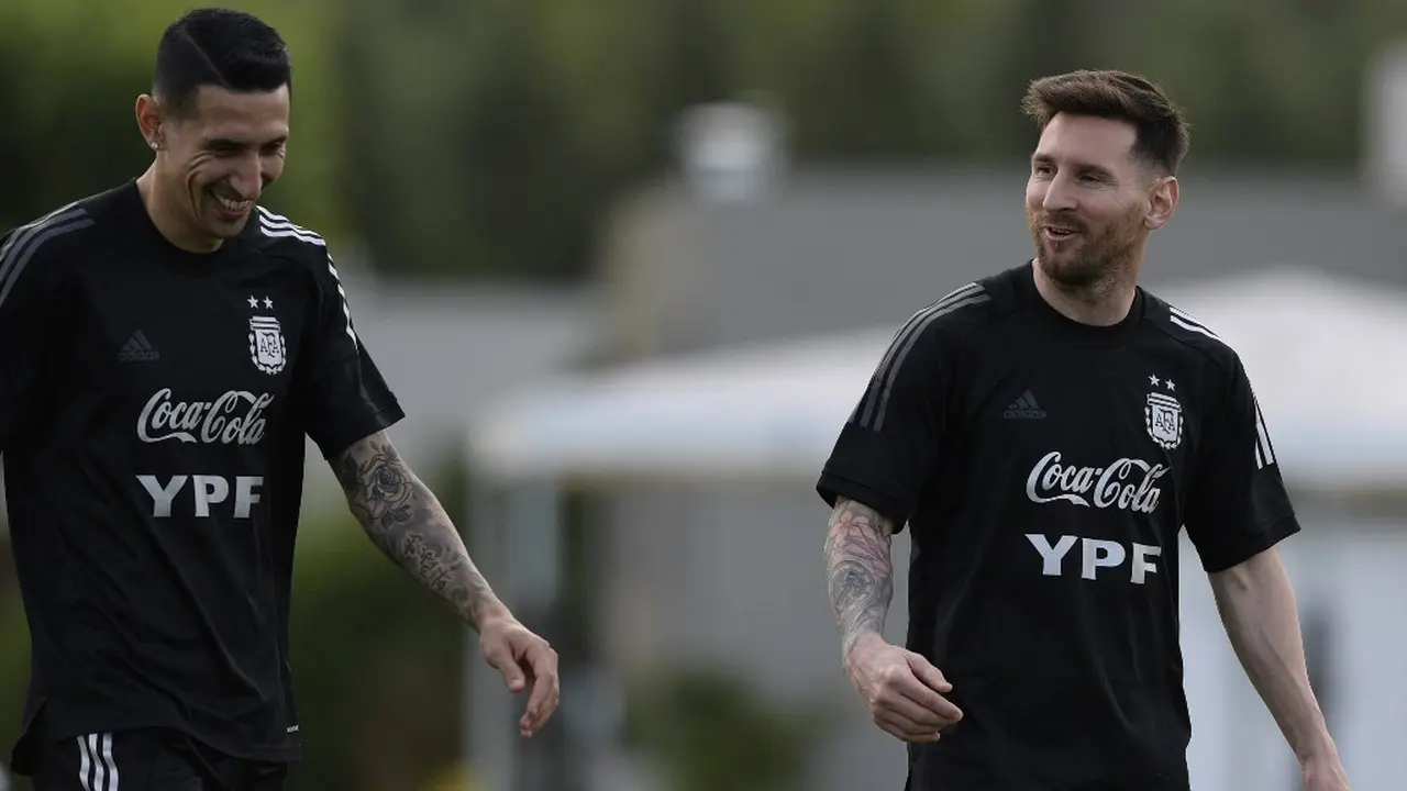 Angel Di Maria dan Lionel Messi
