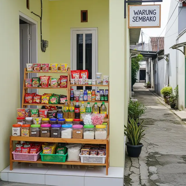 Inspirasi Jualan di Teras Rumah Type 36 yang Cocok di Depan Gang Kecil (Gemini AI)