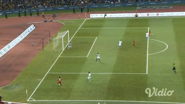 Pertandingan antara Timnas Indonesia U-22 Vs Malaysia masih imbang 0-0.