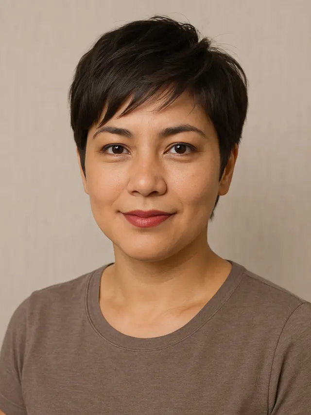 Model Rambut Bondol untuk Wajah Bulat agar Tampak Tirus (Foto: ChatGPT)