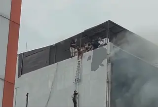 Kebakaran Kantor Terra Drone Cempaka Putih (Dok: Liputan6)